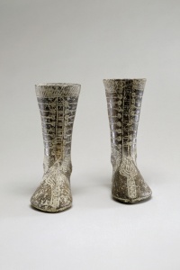 182. Two Votive Boots