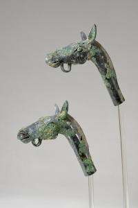 209. Horses (pair of finials)