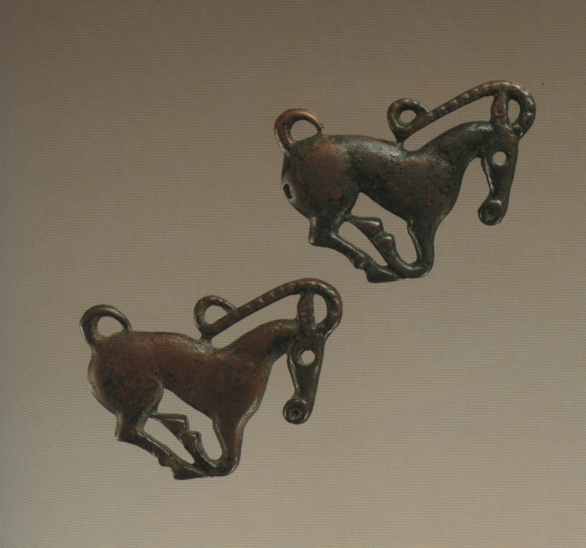 214. Galloping Ibex (appliques)