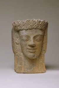 092. Head of Kore (vase) - Archaic